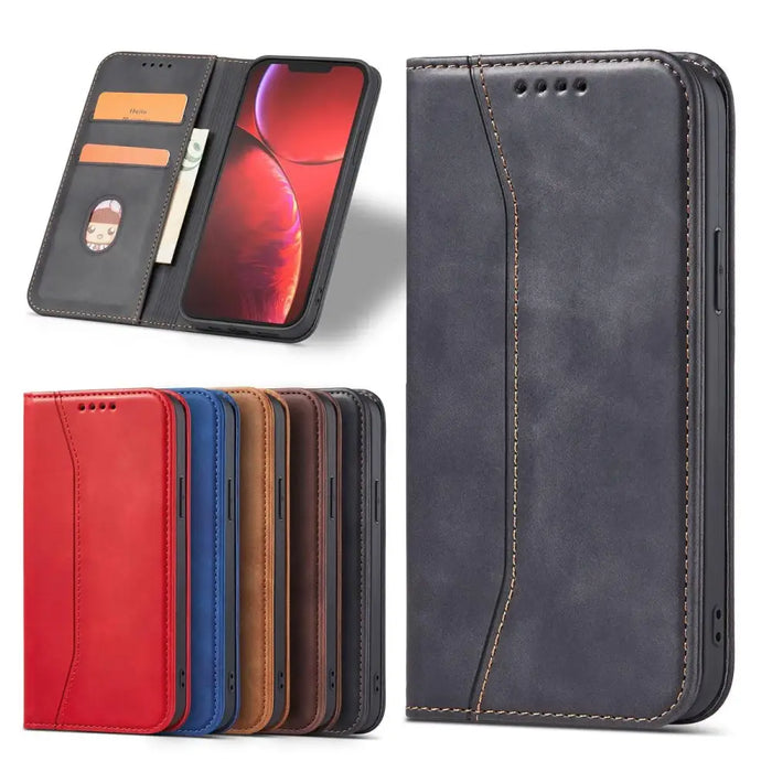 Magnet Fancy Case Case for iPhone 13 Pro Pouch Wallet Card Holder Black - Cell phone cases and covers<<<HurtelXML