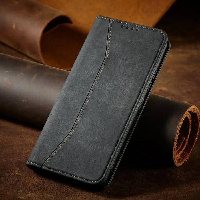 Magnet Fancy Case for Samsung Galaxy S23 Ultra flip cover wallet stand black - Cell phone cases and covers<<<HurtelXML