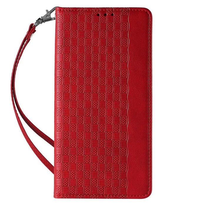 Magnet Strap Case for iPhone 14 Flip Wallet Mini Lanyard Stand red - Cell phone cases and covers<<<HurtelXML