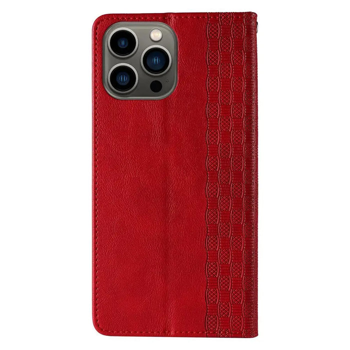 Magnet Strap Case for iPhone 14 Flip Wallet Mini Lanyard Stand red - Cell phone cases and covers<<<HurtelXML