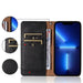 Magnet Strap Case Case for Samsung Galaxy A53 5G Pouch Wallet + Mini Lanyard Pendant Black - Cell phone cases
