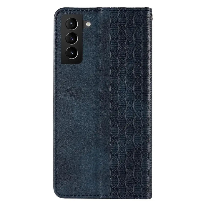 Magnet Strap Case Case for Samsung Galaxy S22 Ultra Pouch Wallet + Mini Lanyard Pendant Blue - Cell phone cases