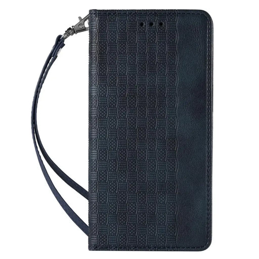 Magnet Strap Case Case for Samsung Galaxy S22 Ultra Pouch Wallet + Mini Lanyard Pendant Blue - Cell phone cases
