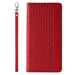Magnet Strap Case for Samsung Galaxy S23 Flip Wallet Mini Lanyard Stand Red - Cell phone cases and covers<<<HurtelXML
