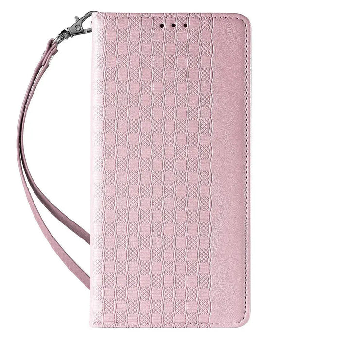 Magnet Strap Case iPhone 14 Case Flip Wallet Mini Lanyard Stand Pink - Cell phone cases and covers<<<HurtelXML