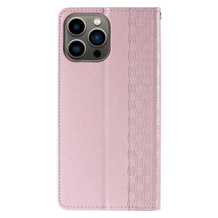 Magnet Strap Case iPhone 14 Case Flip Wallet Mini Lanyard Stand Pink - Cell phone cases and covers<<<HurtelXML