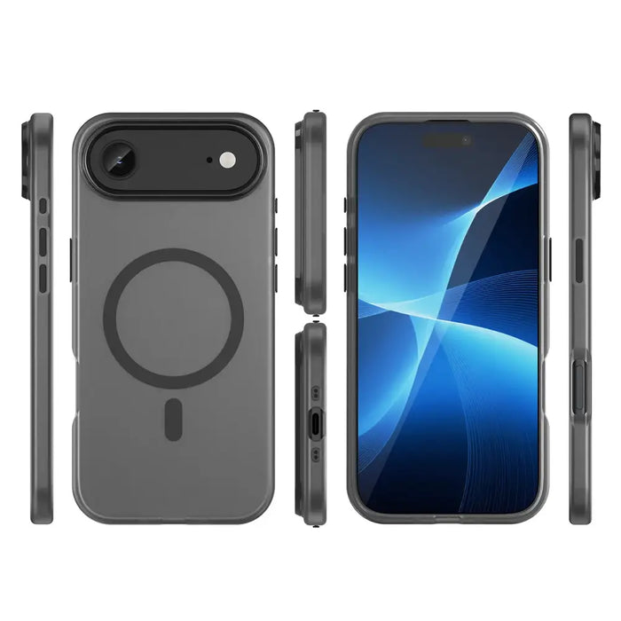 Magnetic Abrasive iPhone 17 Air Case Compatible with MagSafe - Matte Black - Cell phone cases and covers<<<HurtelXML