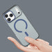 Magnetic Abrasive iPhone 17 Pro Max Case Compatible with MagSafe - Matte Blue - Cell phone cases and covers<<<HurtelXML