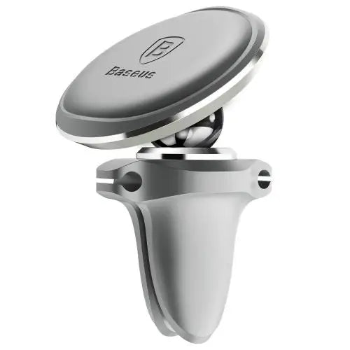 Magnetic Air Vent Car Mount Holder Baseus with cable clip (silver) - Car charger<<<Основна<<<DunaXML&&&Car