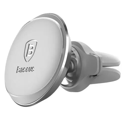 Magnetic Air Vent Car Mount Holder Baseus with cable clip (silver) - Car charger<<<Основна<<<DunaXML&&&Car