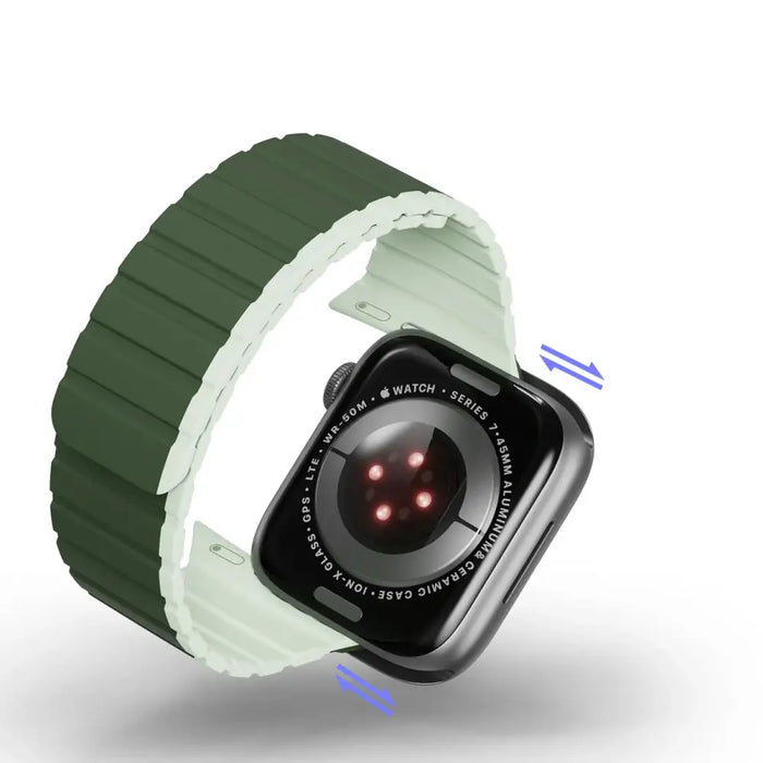 Magnetic Apple Watch SE 9 8 7 6 5 4 3 2 1 (41 40 38 mm) Dux Ducis Strap (LD Version) - green - Cell phone cases