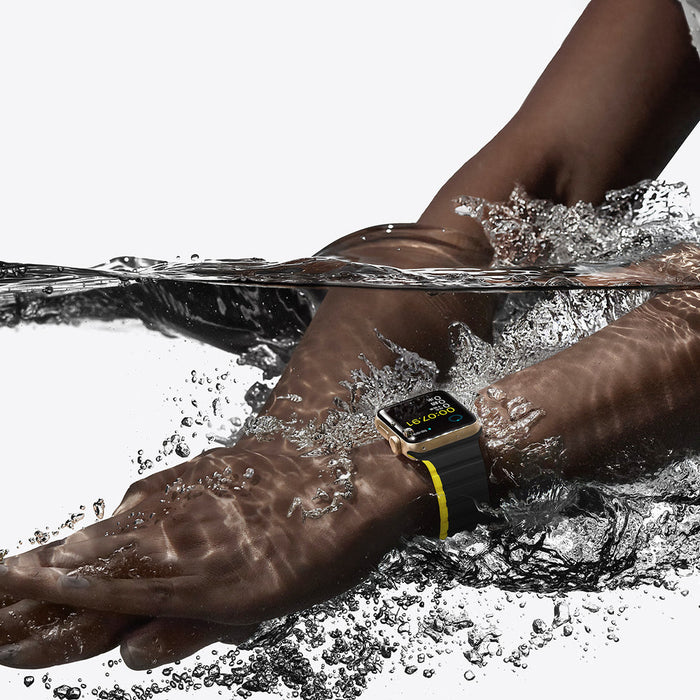 Magnetic Apple Watch SE 9 8 7 6 5 4 3 2 1 (41 40 38 mm) Dux Ducis Strap (LD Version) - black and yellow - Cell phone