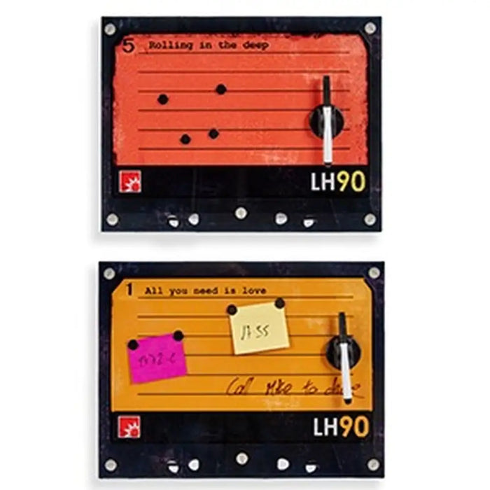 Magnetic Board with Marker Gift Decor Yellow Brown Red Green 40 x 30 cm 1 x 40 x 30 cm (4 Units) - Декорация и