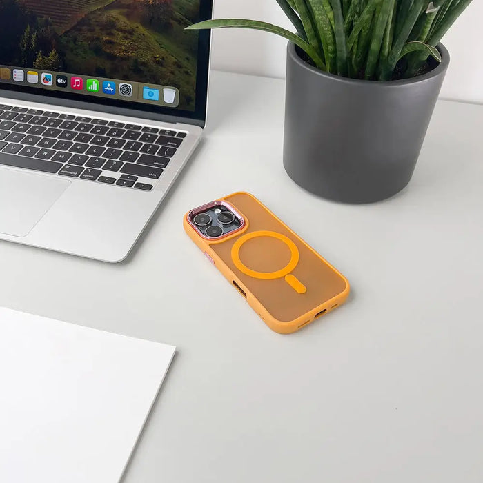 Magnetic Collection MagSafe iPhone 16 Case - Orange - Cell phone cases and covers<<<HurtelXML