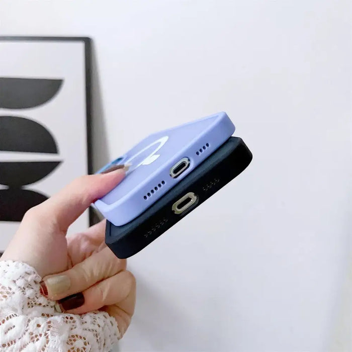 Magnetic Color Matte Case for iPhone 15 - navy blue - Cell phone cases and covers<<<HurtelXML
