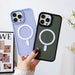 Magnetic Color Matte Case for iPhone 15 Pro - black - Cell phone cases and covers<<<HurtelXML