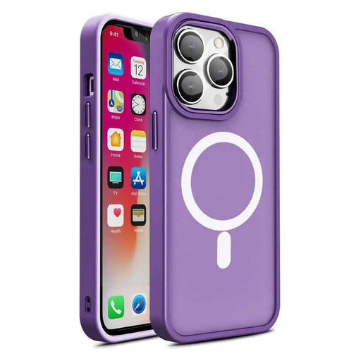Magnetic Color Matte Case for iPhone 15 - purple - Cell phone cases and covers<<<HurtelXML