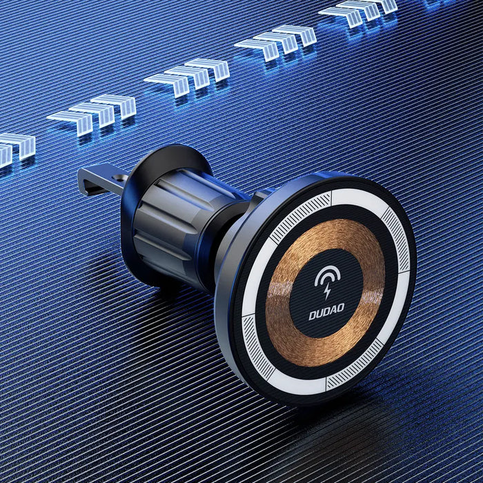 Magnetic holder with MagSafe inductive charger for cockpit/air vent 15W Dudao F12MAX+ - black - Cell phone