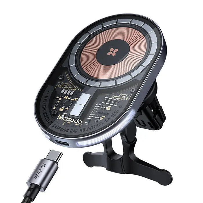 Magnetic holder with wireless/inductive charger Mcdodo CH-2340 - Phone holders<<<Car accessories<<<InnproXML