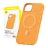 Magnetic Phone Case for iPhone 15 Baseus Fauxther Series (Orange) - Protective cases for smartphones<<<Cases<<<GSM