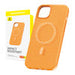 Magnetic Phone Case for iPhone 15 Baseus Fauxther Series (Orange) - Protective cases for smartphones<<<Cases<<<GSM