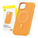 Magnetic Phone Case for iPhone 15 Pro Baseus Fauxther Series (Orange) - Protective cases for smartphones<<<Cases<<<GSM