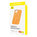 Magnetic Phone Case for iPhone 15 Pro Baseus Fauxther Series (Orange) - Protective cases for smartphones<<<Cases<<<GSM