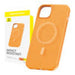 Magnetic Phone Case for iPhone 15 ProMax Baseus Fauxther Series (Orange) - Protective cases