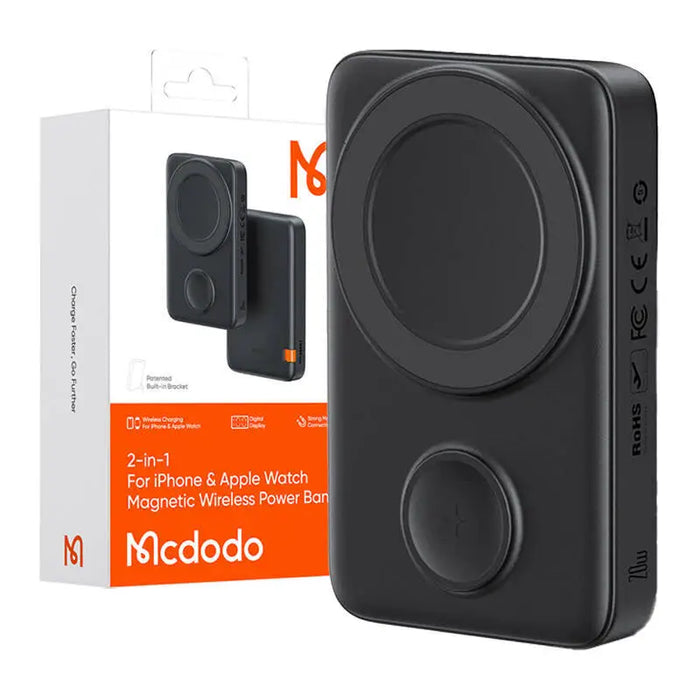 Magnetic Power Bank for Apple watch Mcdodo MC-1461 10000mAh 20W (black) - Powerbanks<<<GSM Accessories<<<InnproXML