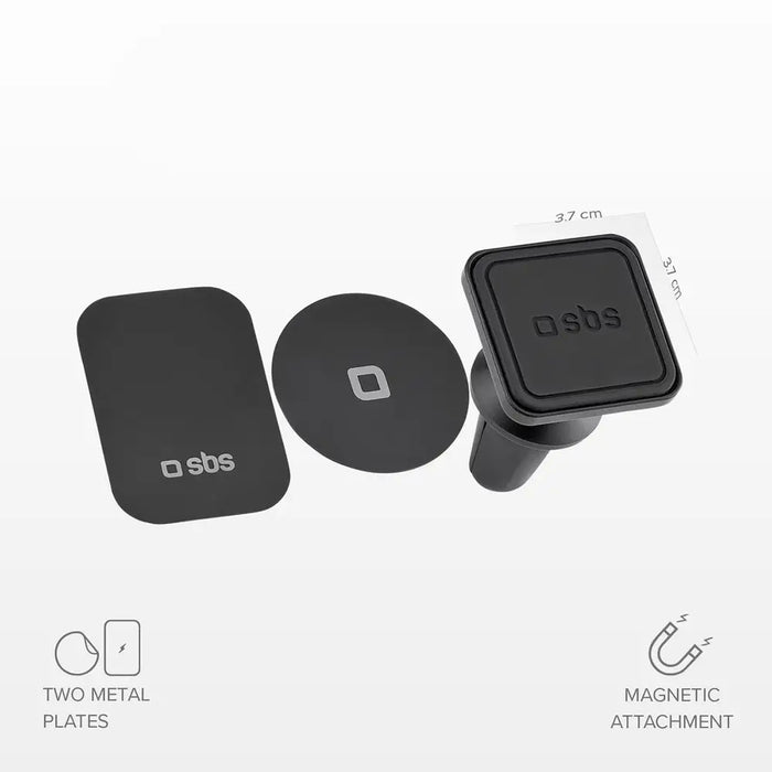 Magnetic smartphone holder SBS TESUPMAGLCLIP - black - Cell phone holders<<<HurtelXML