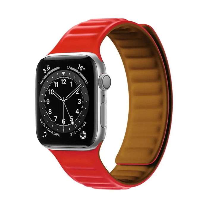 Magnetic Strap Magnetic Strap Bracelet for Apple Watch 41mm - Red - Smartwatch straps and cases<<<HurtelXML