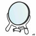 Magnifying Mirror Berilo Black Iron 11 x 13 x 1,5 cm (12 Units) - Декорация и Осветление<<<Дом