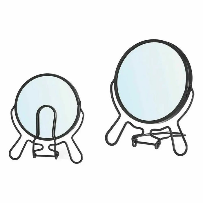 Magnifying Mirror Berilo Black Iron 11 x 13 x 1,5 cm (12 Units) - Декорация и Осветление<<<Дом