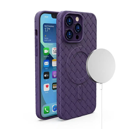 MagSafe Woven Case for iPhone 15 Pro Max - purple - Cell phone cases and covers<<<HurtelXML