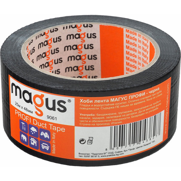 MAGUS HOBBY TAPE BLACK 25M /48 MM MAGUS