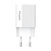 Mains charger VFAN E01 1x USB 2.4A + Micro USB cable (white) - mains chargers<<<Chargers<<<GSM Accessories<<<InnproXML