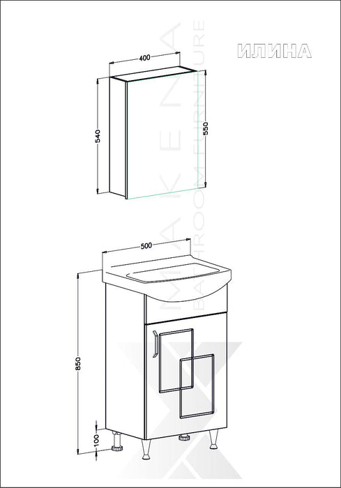 BASE CABINET ILINA 50