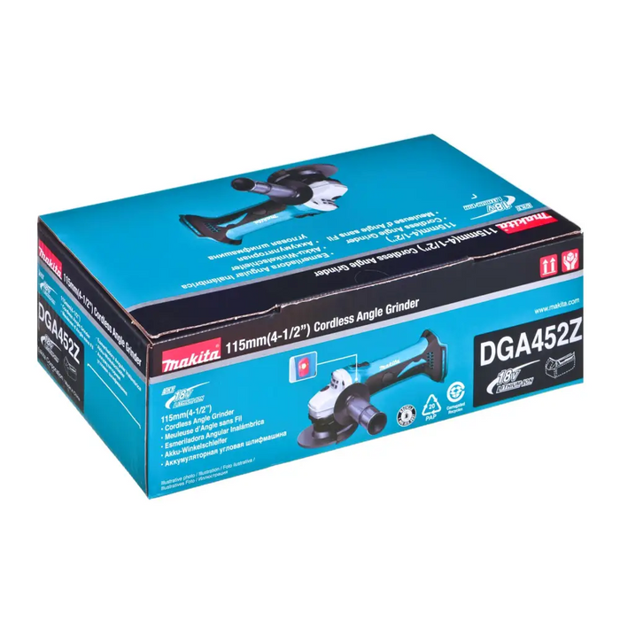 MAKITA DGA452Z angle grinder 115 mm 18 V Black Blue - Angle grindersNEL-SKA<<<Electric toolsNEL<<<ActionPL