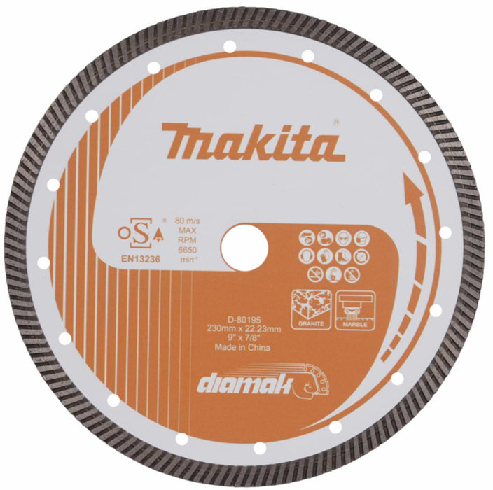 DIAMOND DISC 230X22.23 D-80195 MAKITA