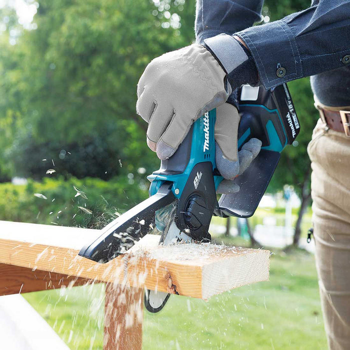 BATTERY BRUSHLESS MINI CHAIN SAW MAKITA DUC101Z 18 V, BAR LENGTH 10.00 cm, WITHOUT BATTERY AND CHARGER, BAR LENGTH 10.00 cm