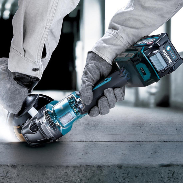 BATTERY BRUSHLESS ANGLE GRINDER MAKITA GA023GZ 40 V, WITHOUT BATTERY AND CHARGER, 125 mm