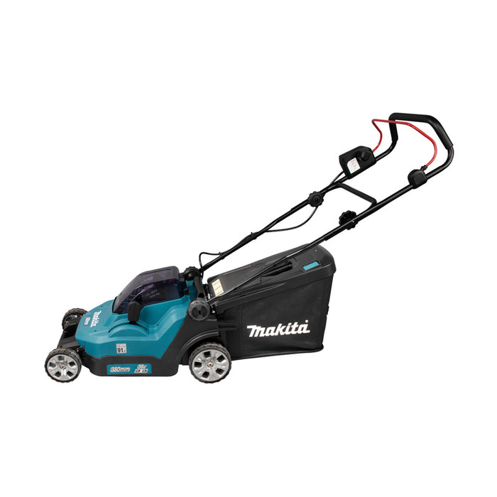 BATTERY MOWER MAKITA DLM382PT2 36 V, MOWING WIDTH 38.00 cm, NUMBER OF BATTERIES 2, 5.00 Ah