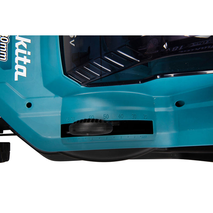 BATTERY MOWER MAKITA DLM382PT2 36 V, MOWING WIDTH 38.00 cm, NUMBER OF BATTERIES 2, 5.00 Ah