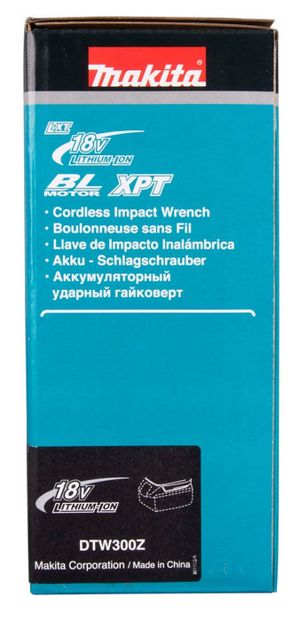 Makita DTW300Z power screwdriver/impact driver 3200 RPM Black, Blue