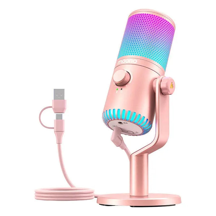 Maono DM30RGB Microphone Pink - Microphones<<<Gaming<<<InnproXML