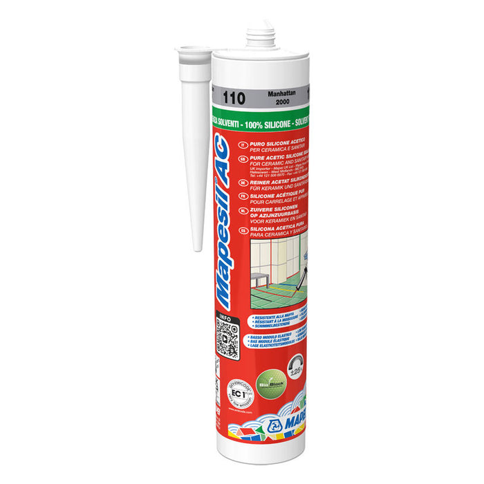 SANITARY SILICONE MAPEI MAPESIL AC TRANSPARENT