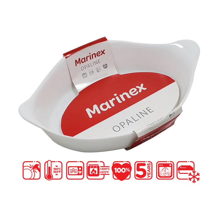 BAKING TRAY 1 L 28 X 17 X 6 CM MARINEX OPALINE