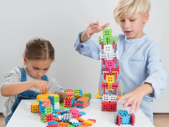 MARIOINEX Mini Waffle Building Blocks, 140 pieces