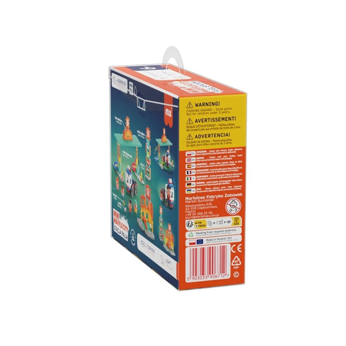MARIOINEX Mini Waffle City Building Blocks Petrol Station, 148 pieces