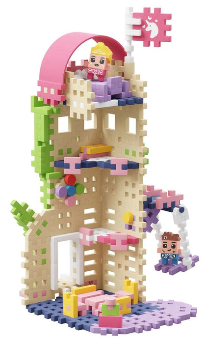 MARIOINEX Mini Waffle Princess Fantasy Tower Building Blocks, 148 pieces